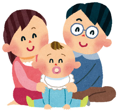 free-illustration-akachan-family